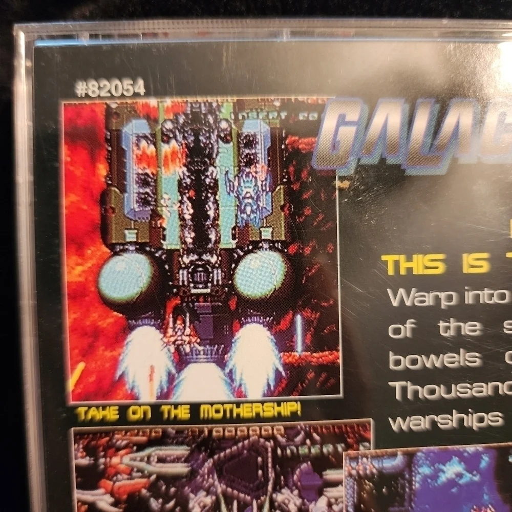 Vintage 1995 Sega Saturn Galactic Attack Video Game Complete w/ Book Space EUC